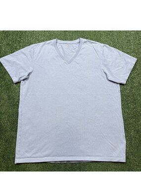 Uniqlo Supima Cotton T Shirt Men's Size L Blue Short Sleeve Crew Neck Casual Tee